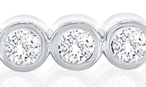 Simona Bezel Set Cubic Zirconia Beaded Bracelet In Silver