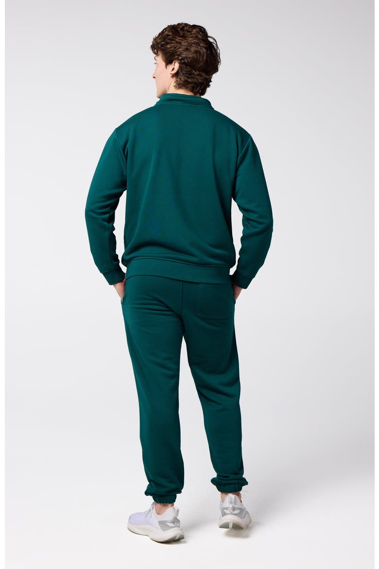Men's Active Lifestyle You Know You Play Quarter Zip Sweatshirt, Alternate, color, Racing Green