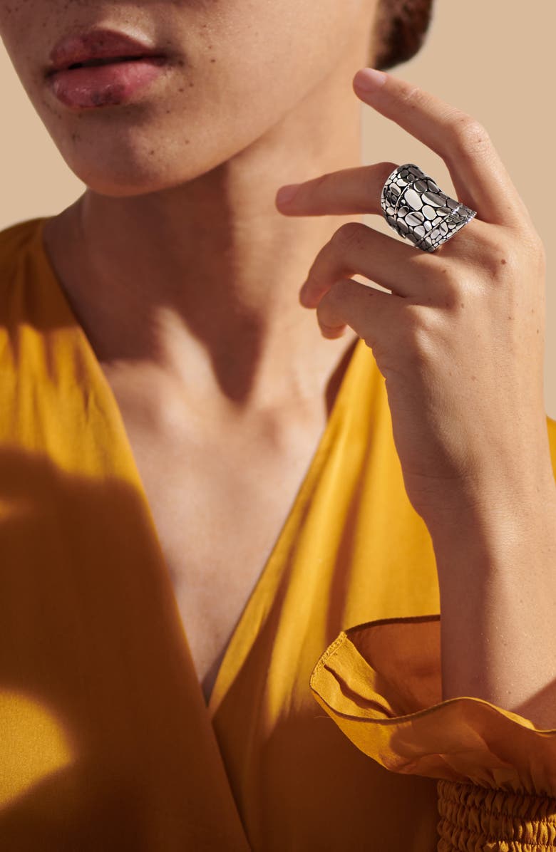John Hardy Kali Silver Saddle Ring, Alternate, color, 