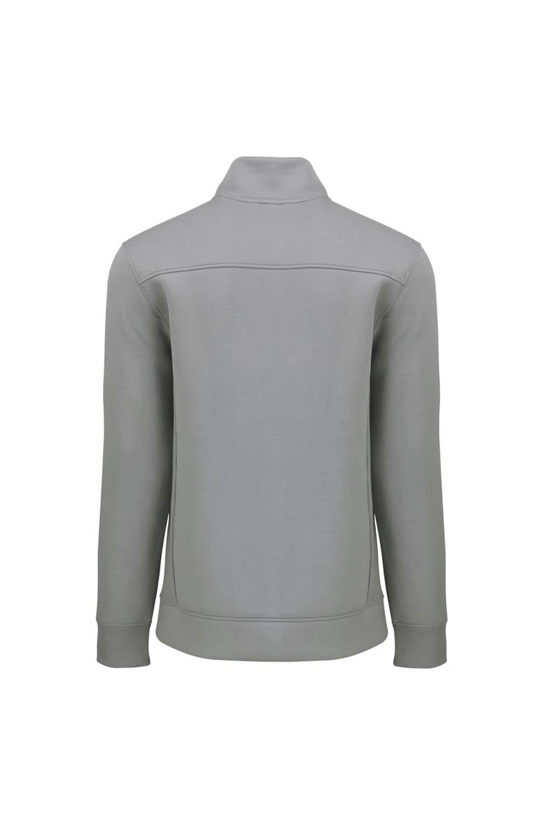 Cutter & Buck Men's Cutter & Buck  Gray Ivy League Roam Eco Recycled Quarter-Zip Pullover, Alternate, color, 