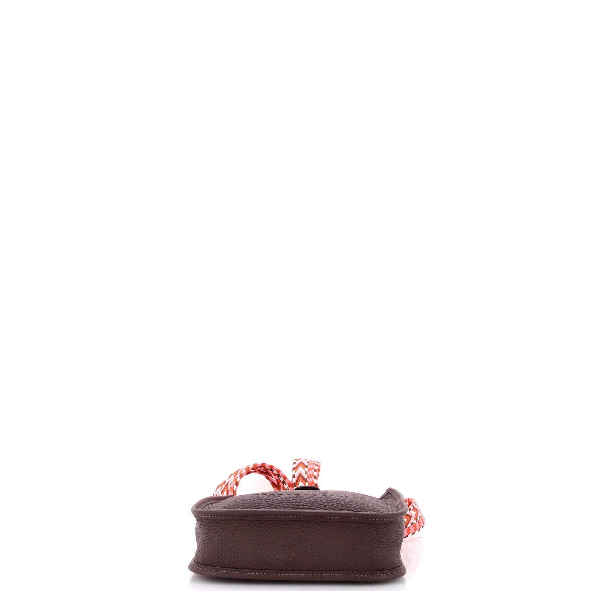 Pre-Owned Hermes Evelyne Bag Gen III Clemence TPM, Alternate, color, Rouge Sellier