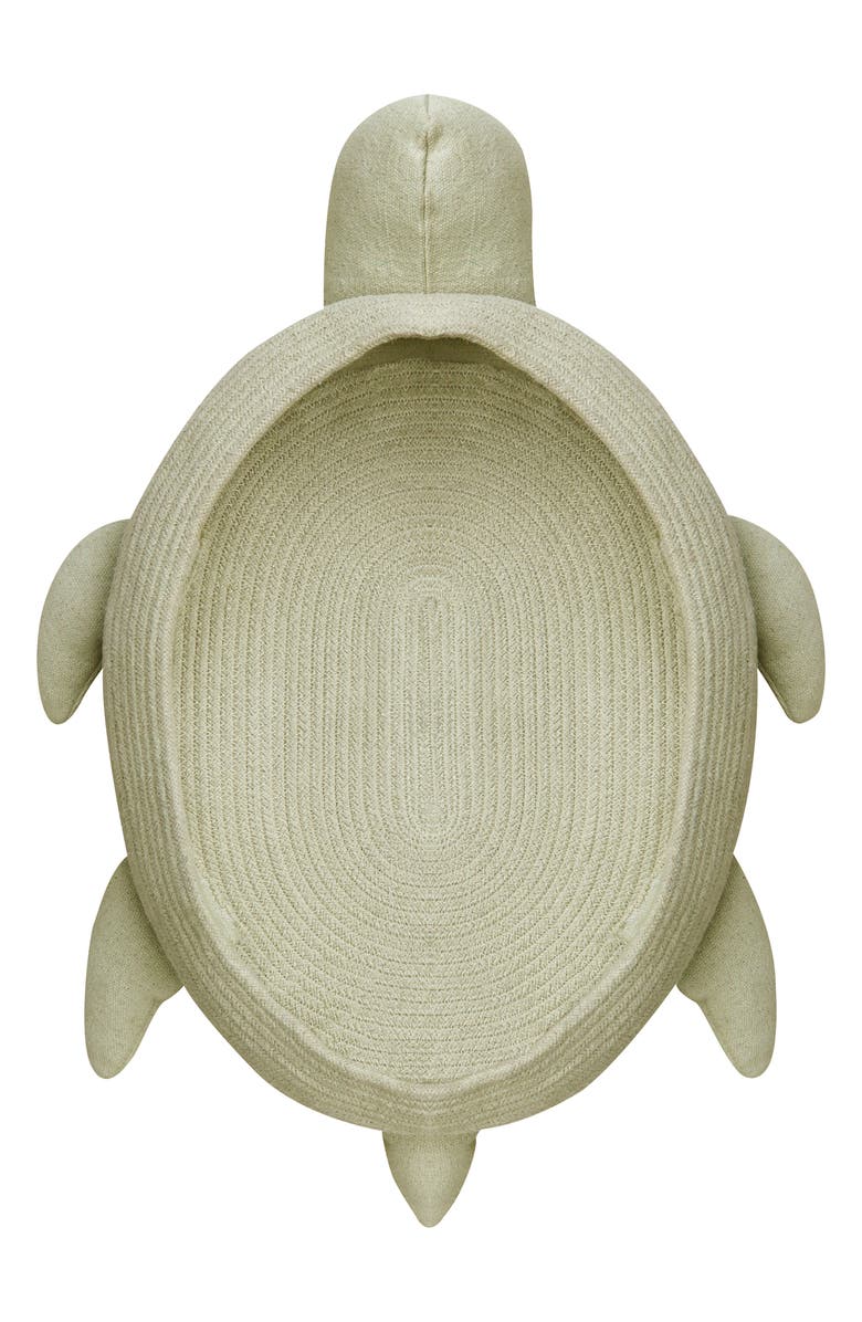 Lorena Canals Mama Turtle Basket, Main, color, Olive Ivory Natural Honey