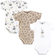 Hudson Baby Cotton Bodysuits 3-Pack