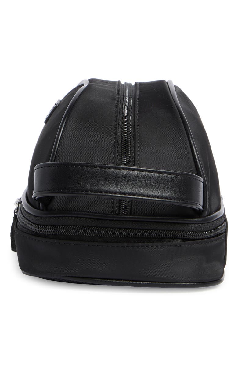 Original Penguin Drop Bottom Zip Top Dopp Kit, Alternate, color, Black