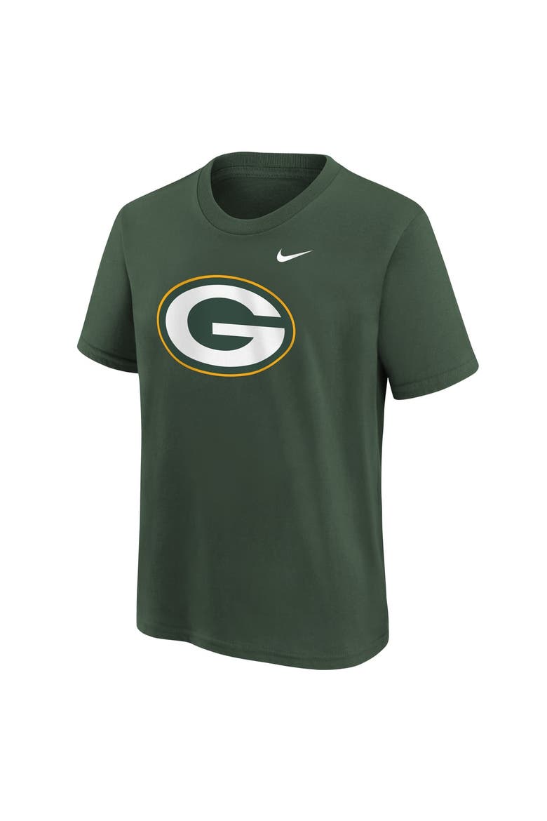 Youth Nike  Green Green Bay Packers Logo T-Shirt, Main, color, Green