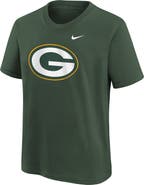 Nike Youth Nike  Green Green Bay Packers Logo T-Shirt