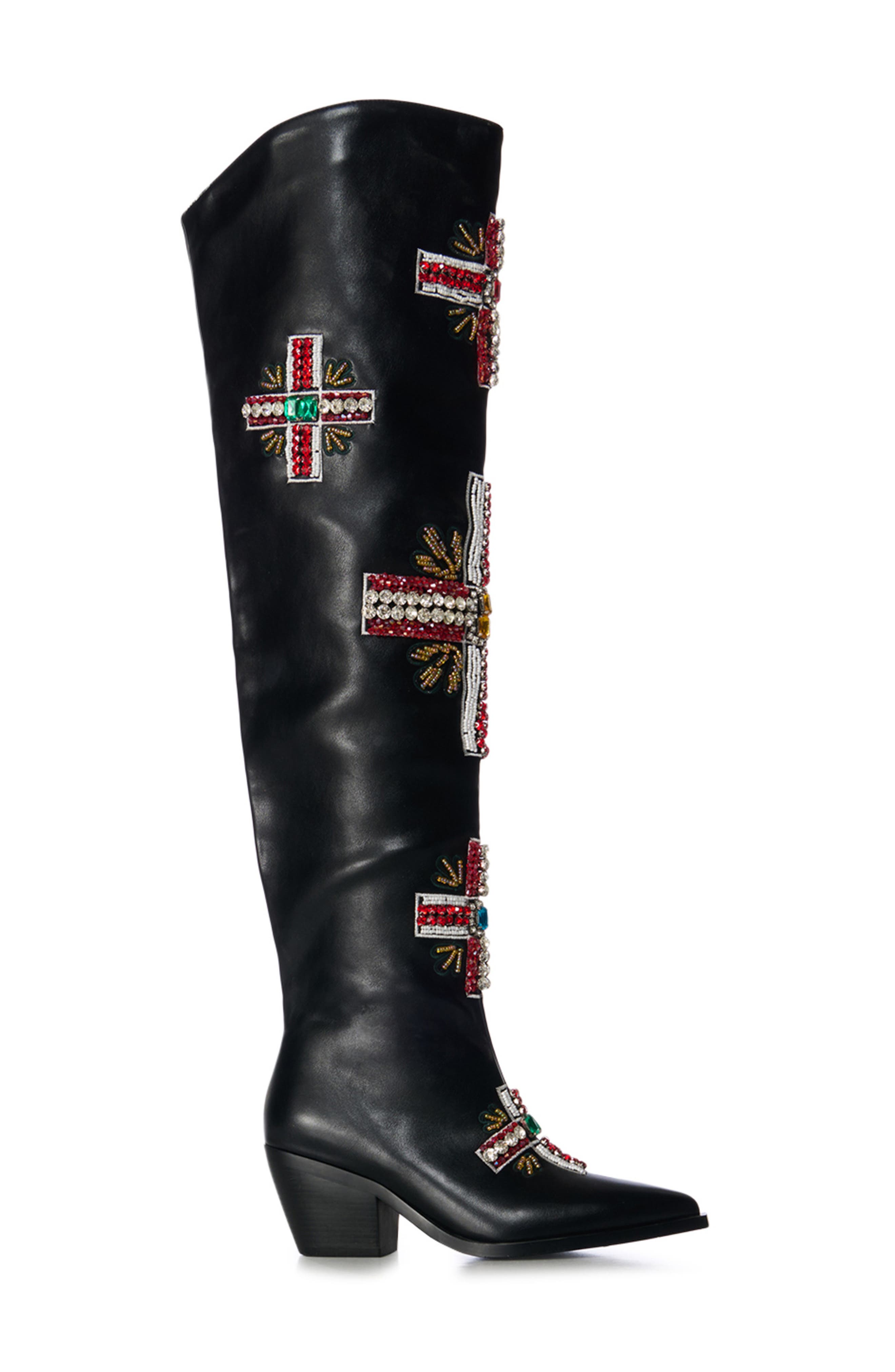AZALEA WANG Jazlyn Knee High Boot, Alternate, color, 