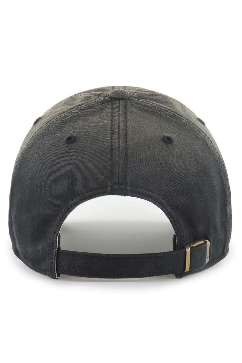 Men's '47  Black Cincinnati Bengals Dusted Relaxed Clean Up Adjustable Hat, Alternate, color, Black