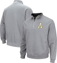 COLOSSEUM Men's Colosseum Heathered Gray Appalachian State Mountaineers Tortugas Team Logo Quarter-Zip Jacket