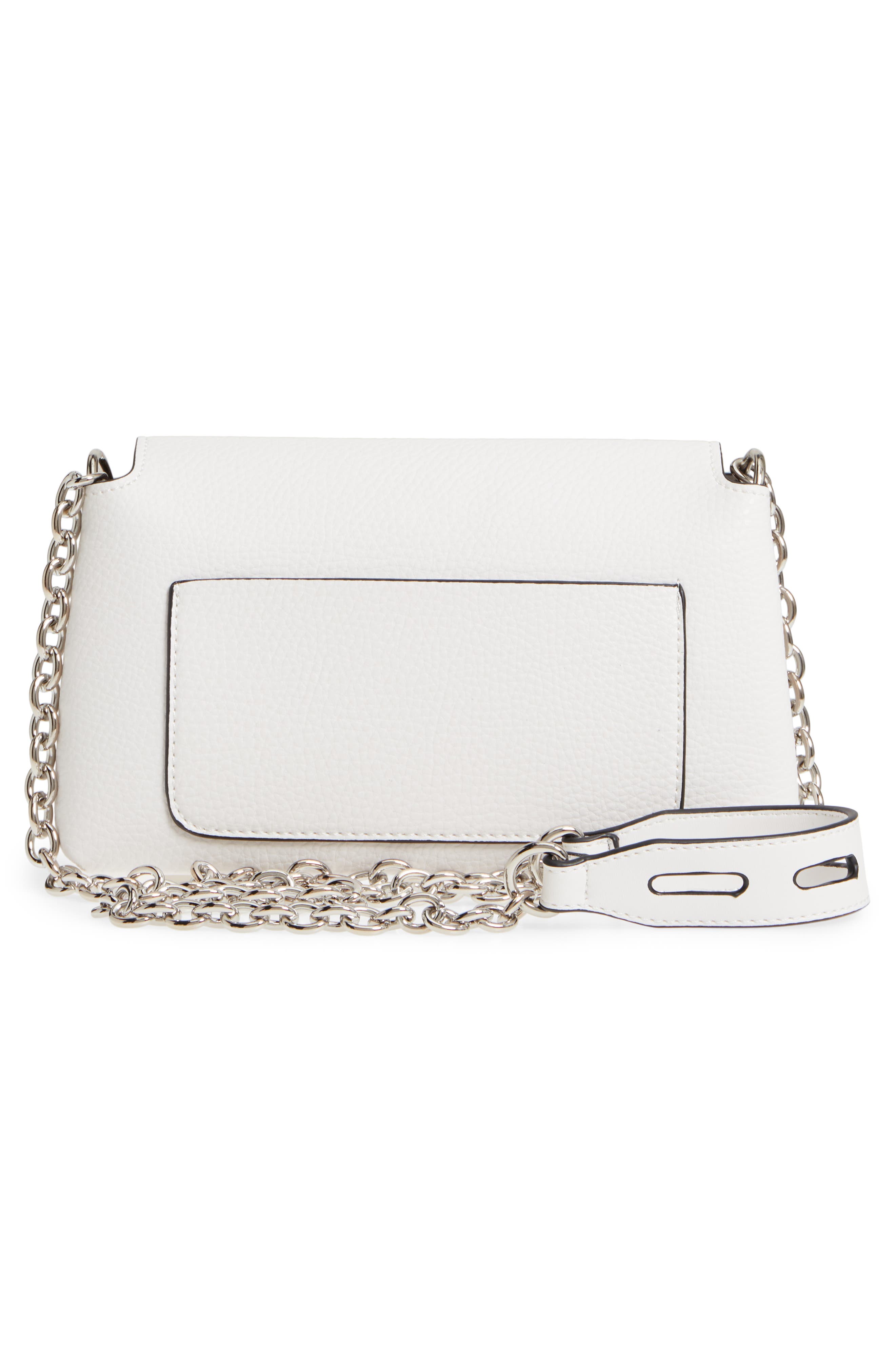 Sondra Roberts Chain Strap Faux Leather Crossbody Bag, Alternate, color, 