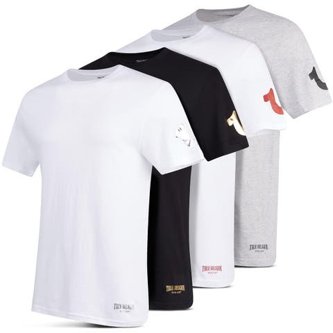 Mens Undershirts 4 Pack Lightweight Mens Undershirt, 100% Cotton Black