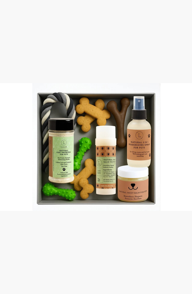 Lizush Natural Pet Pampering Gift Box, Alternate, color, NO COLOR