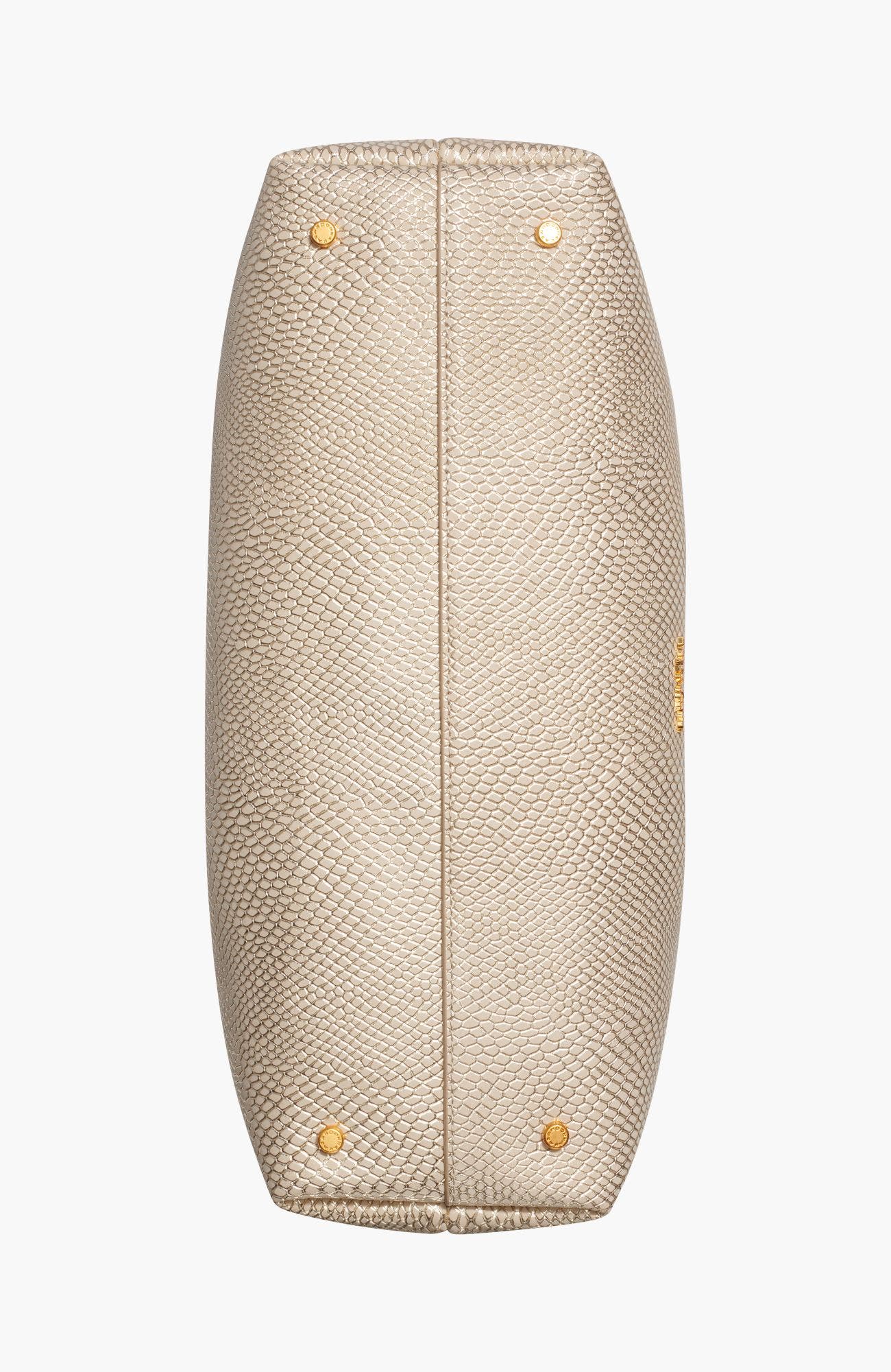 Cambric Snake Tote, Alternate, color, Metallic Bone
