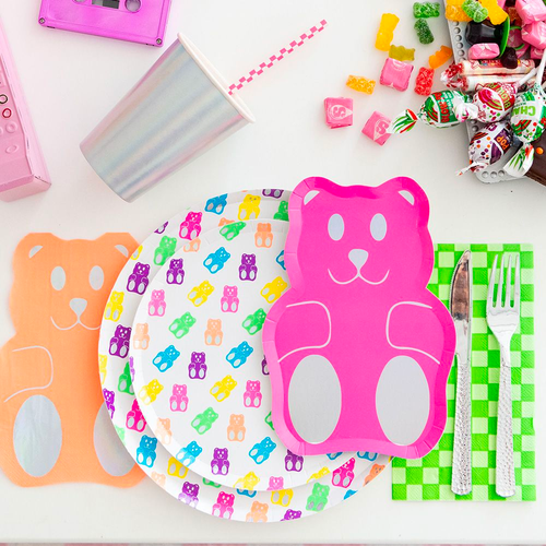 Jollity & Co Gummy Bears  Guest Napkins In Assorted Pre-pack