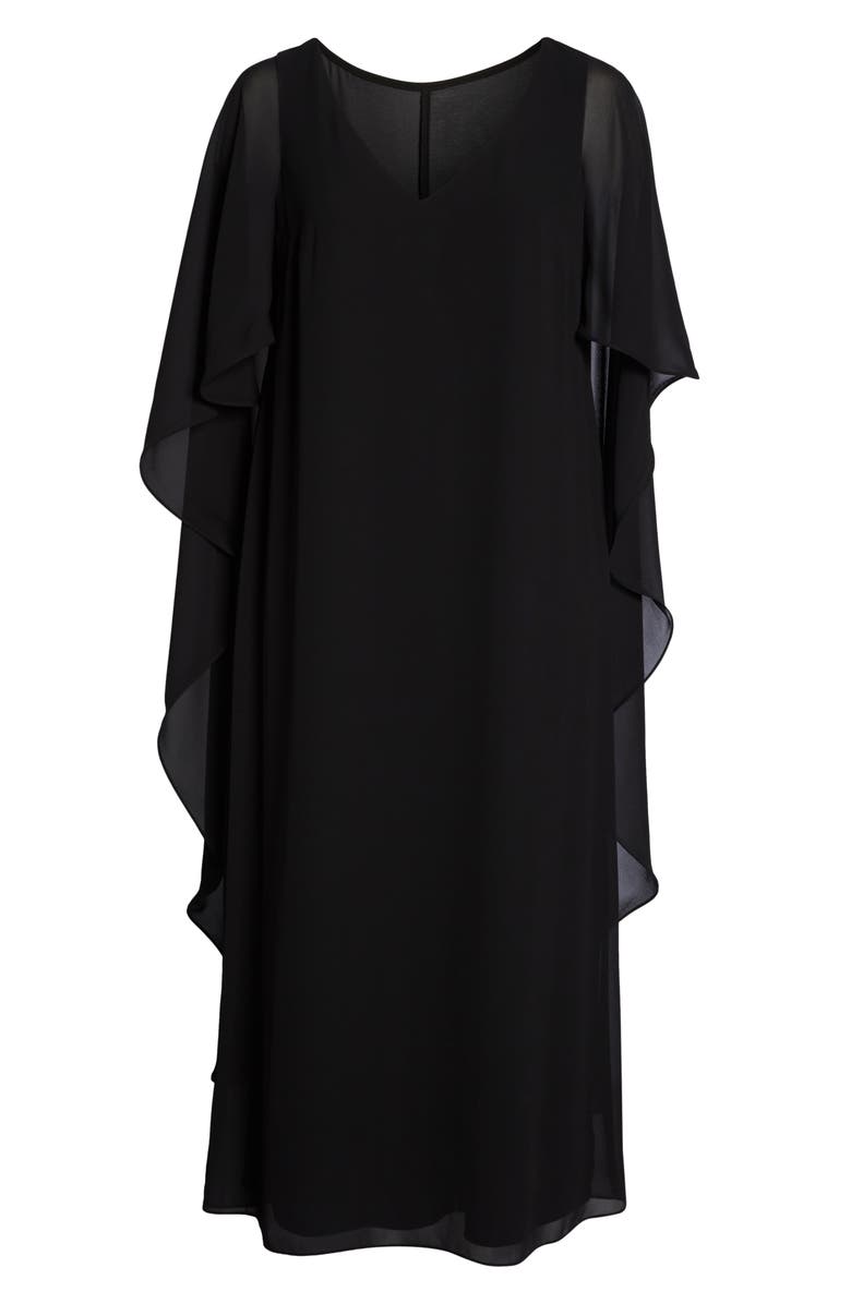 Xscape Evenings Xscape Cape Overlay Chiffon Gown, Alternate, color, 
