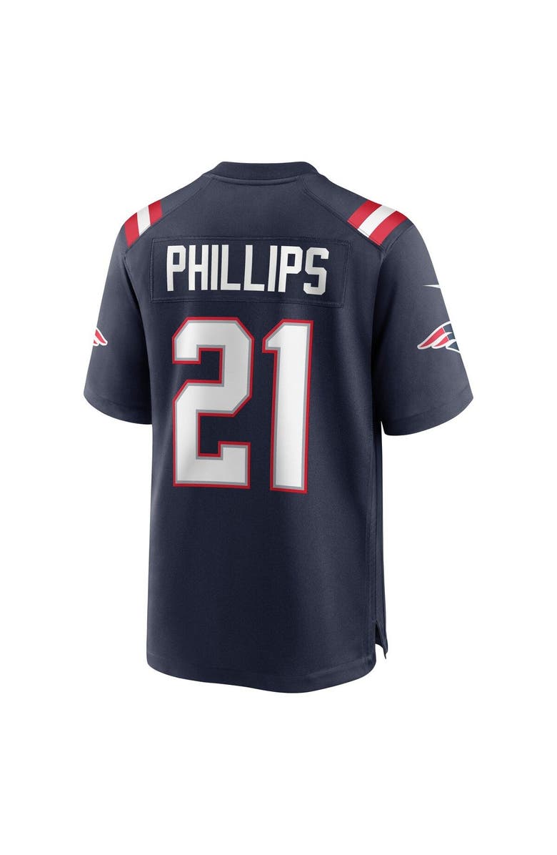 Nike Men's Nike Adrian Phillips Navy New England Patriots Game Jersey, Alternate, color, 