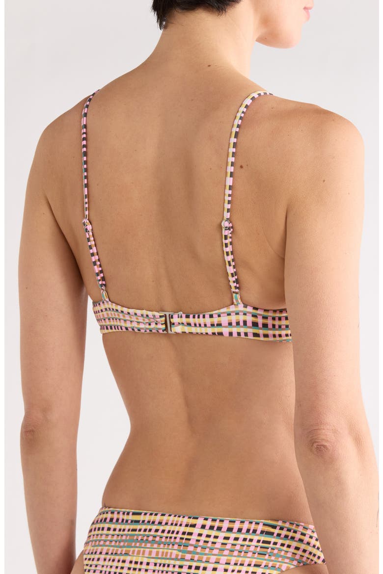 Crossed Path Wire Bikini Top, Alternate, color, PINK MULTI