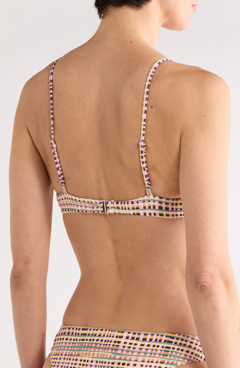 Volcom Crossed Path Wire Bikini Top, Alternate, color, Pink Multi