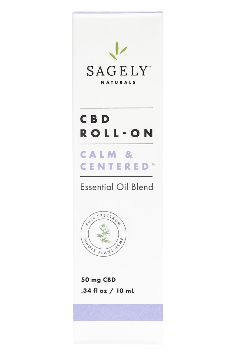 Calm & Centered CBD Roll-On Essential Oil Blend, Alternate, color, NO COLOR