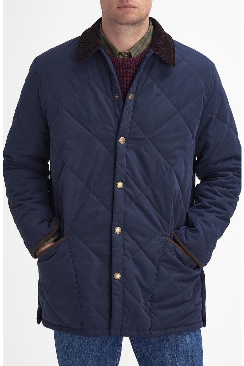 Country Liddesdale Quilted Jacket, Main, color, NAVY BLUE