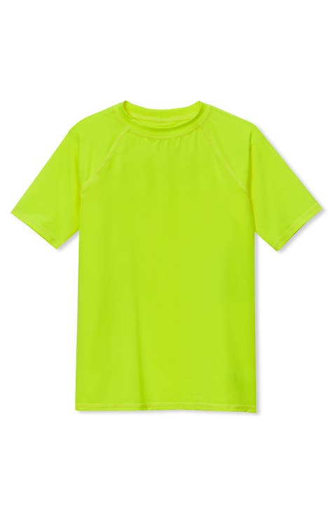 Boys Husky Short Sleeve UPF 50 Sun Protection Rash Guard