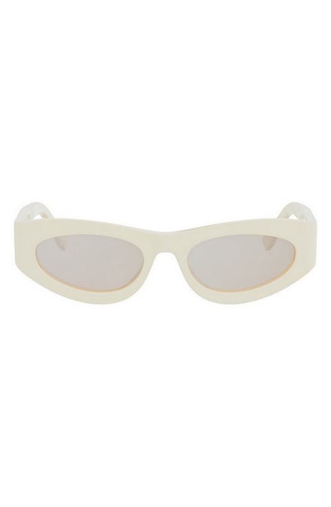 FF Diamonds 51mm Oval Sunglasses
