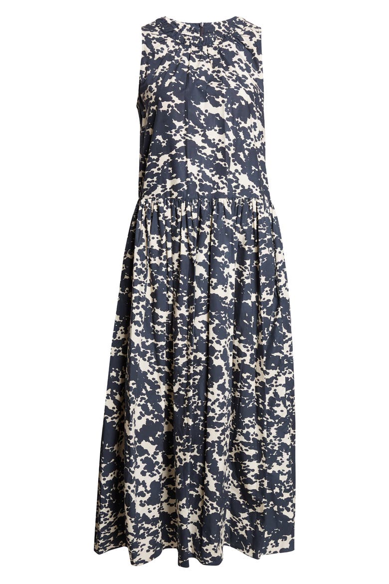 Teresa Print Cotton Midi Dress, Alternate, color, ULTRAMARINE