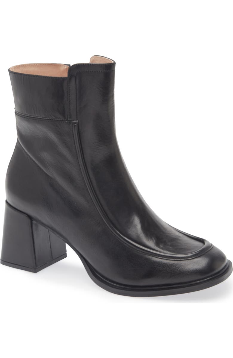 Chocolat Blu Haru Bootie, Main, color, Black Leather