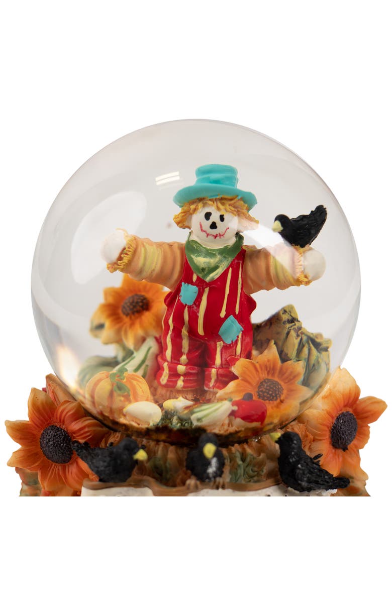Northlight Scarecrow Happy Fall Harvest Snow Globe - 5.5", Alternate, color,