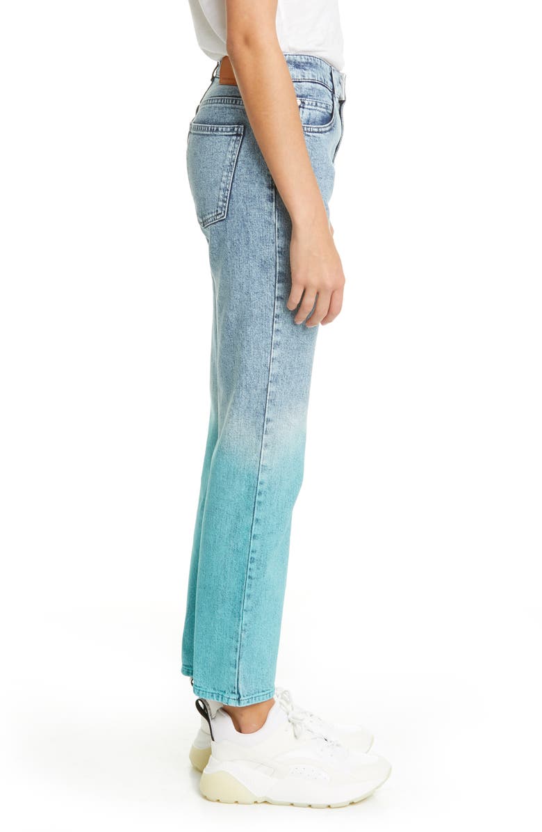 Stella McCartney The Straight Dip Dye Boyfriend Jeans, Alternate, color, 