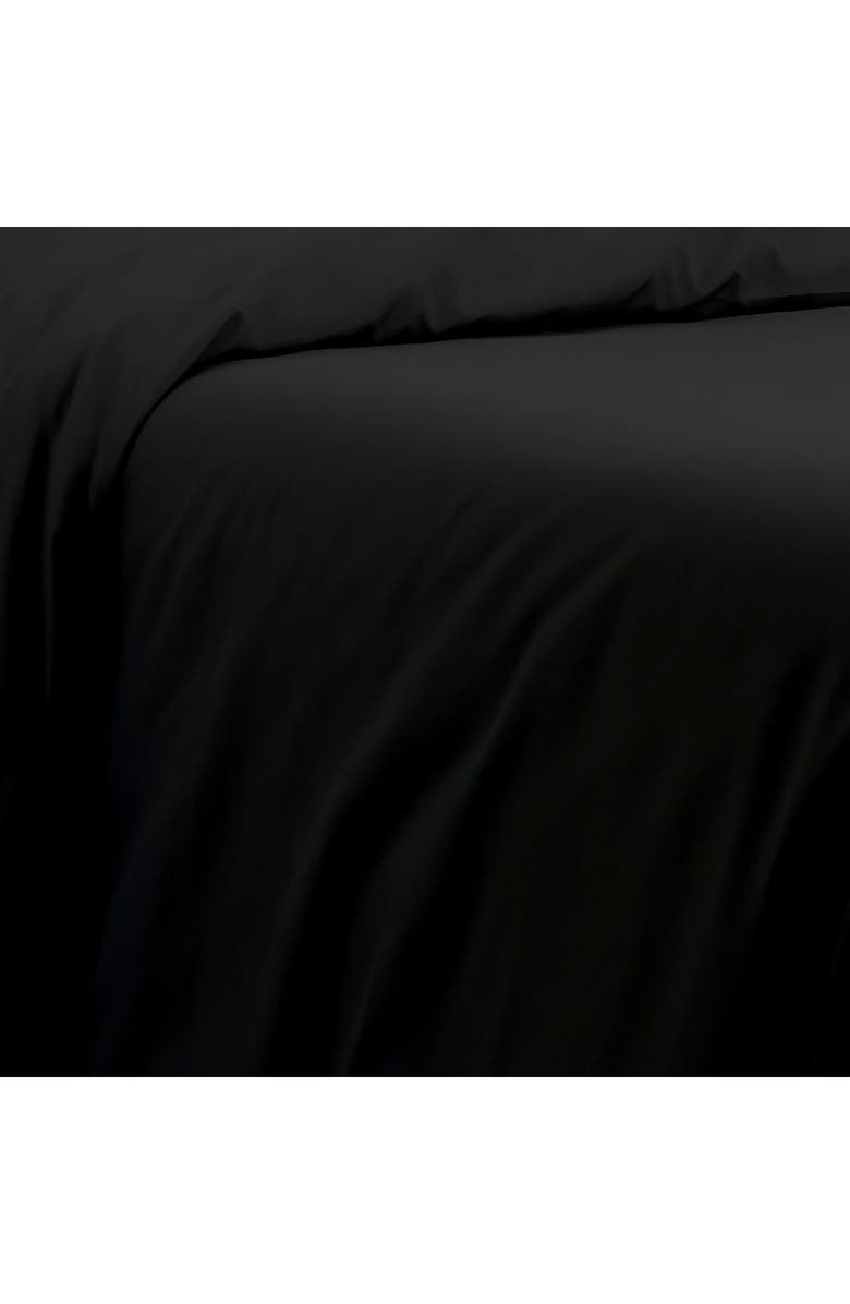 SOUTHSHORE FINE LINENS Luxury Essentials Duvet Cover Set, Alternate, color, Black