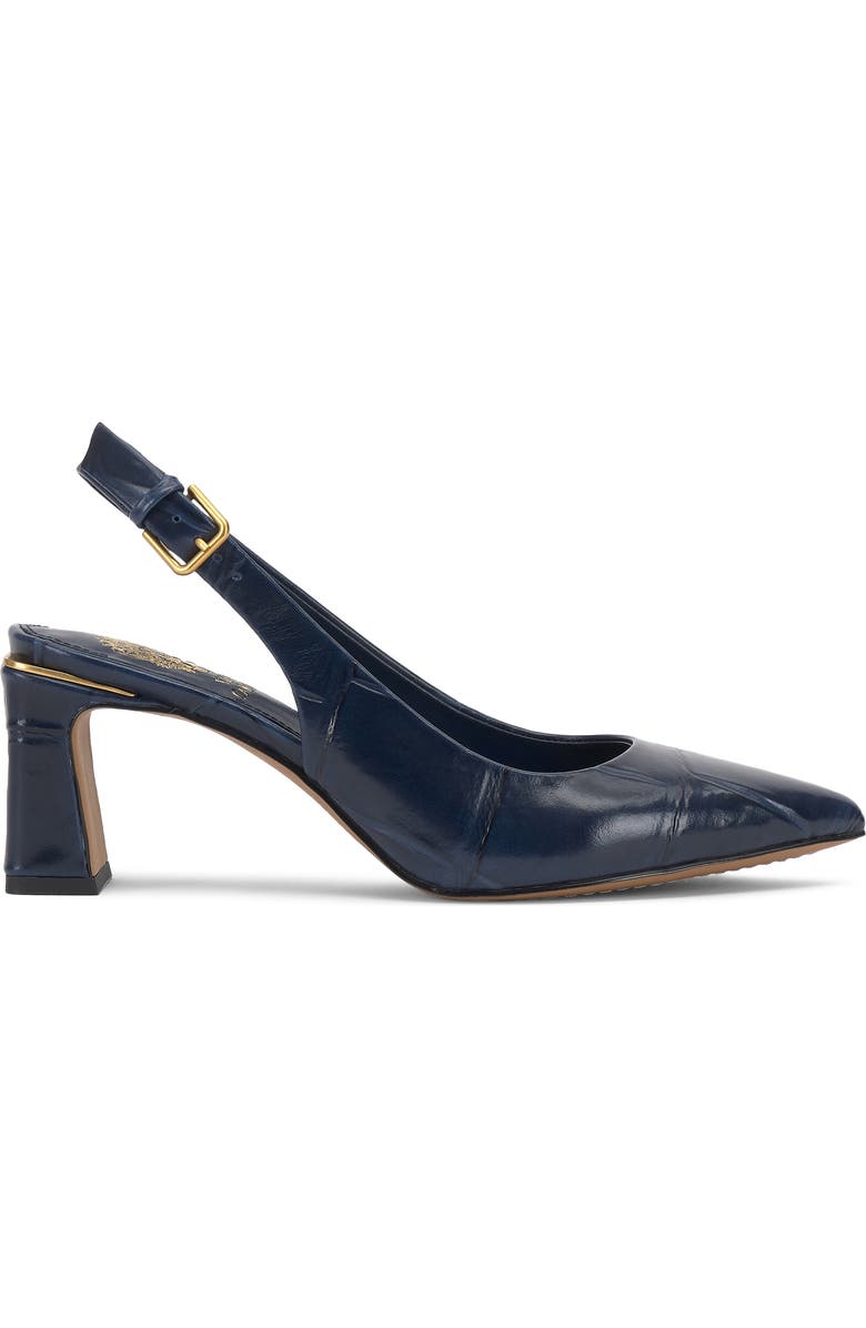 Vince Camuto Hamden Pointed Toe Slingback Pump, Alternate, color, Deep Navy