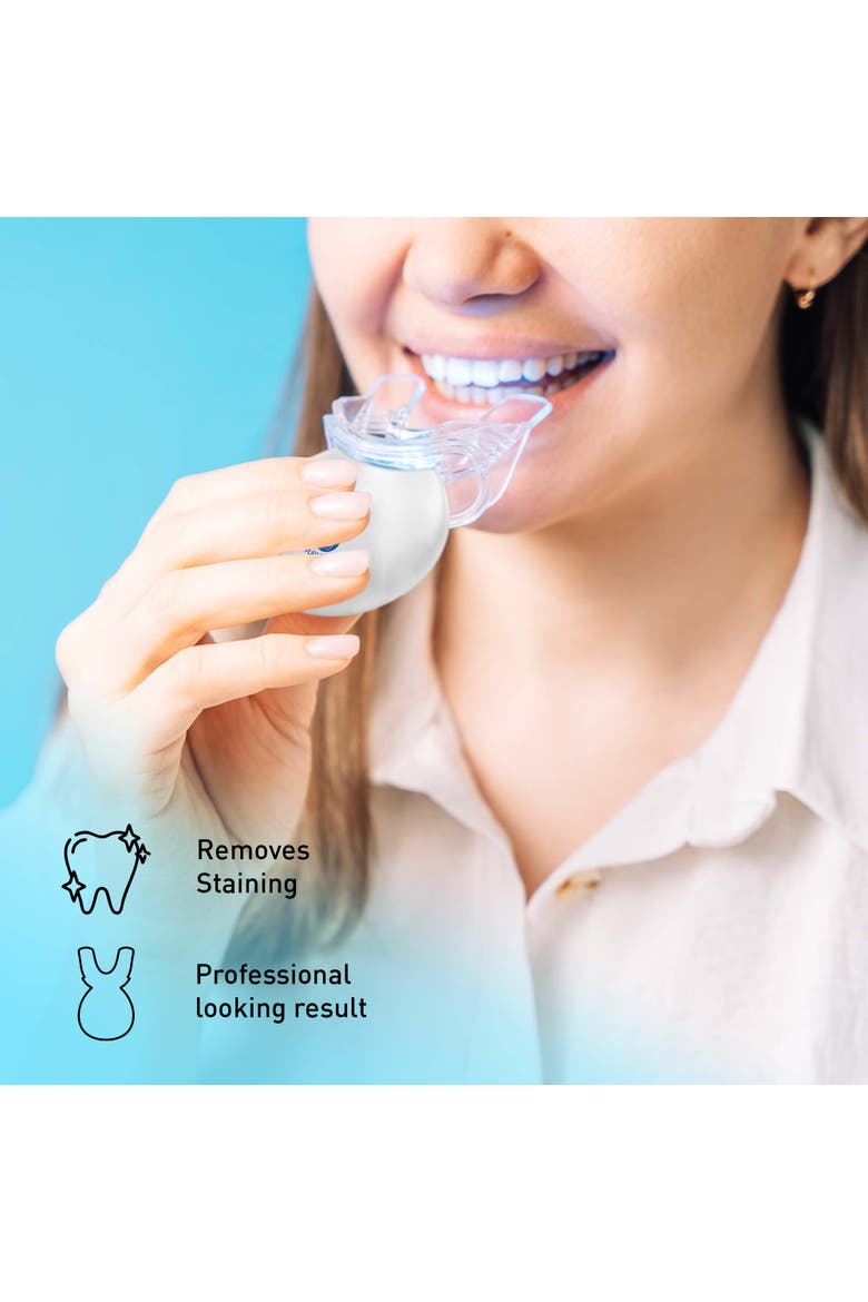 Complete Smile Whitening Bundle - LED Whitening Kit + Whitening Pens + Professional Whitening Strips, Alternate, color, White