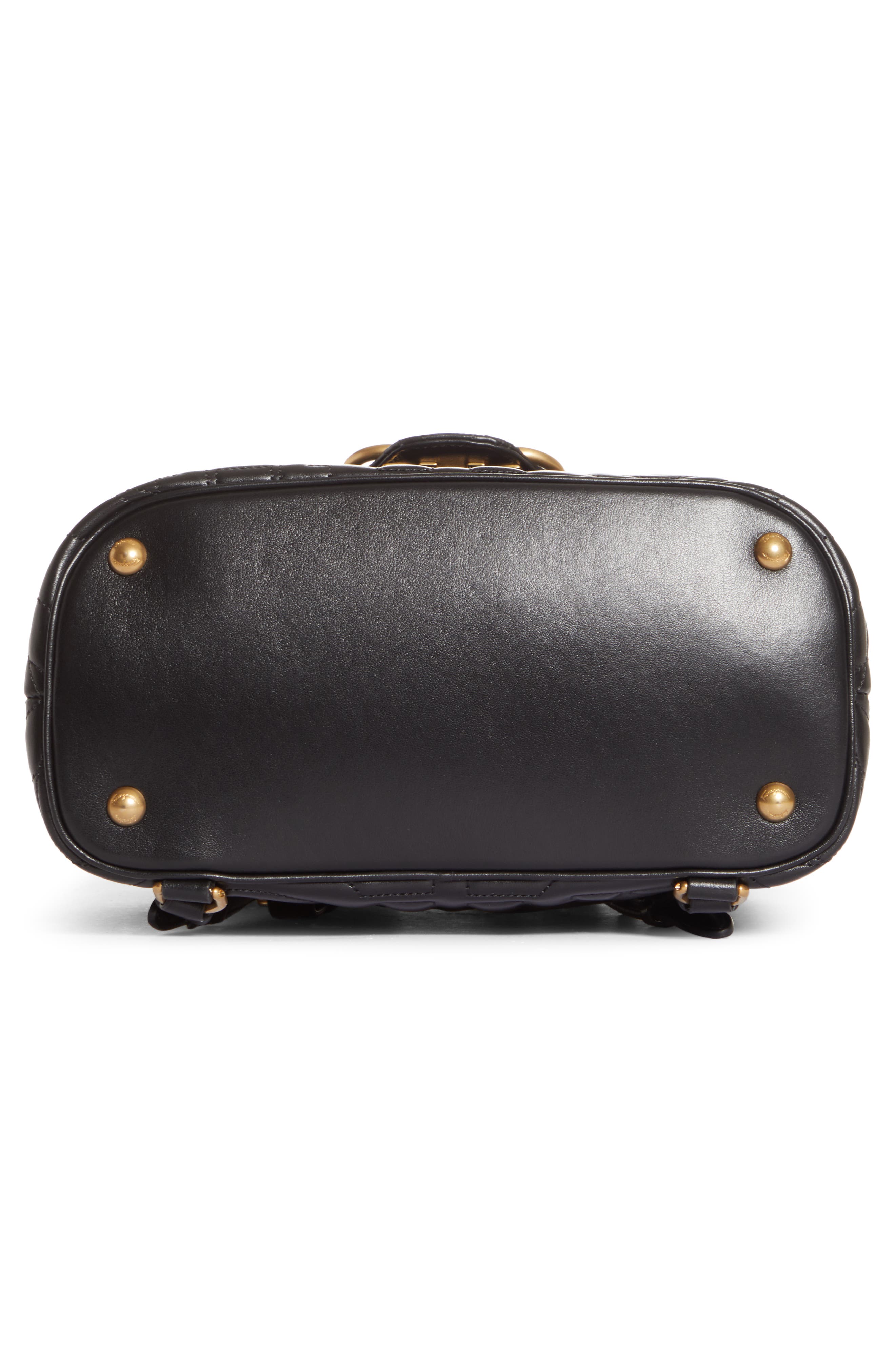 FERRAGAMO Salvatore Ferragamo Quilted Gancio Leather Backpack, Alternate, color, 