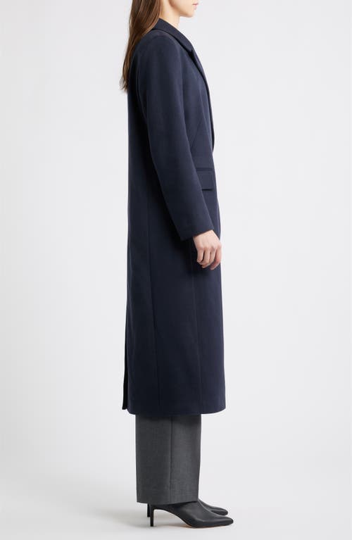 Hugo Boss Boss Callafy Cashmere Coat In Blue