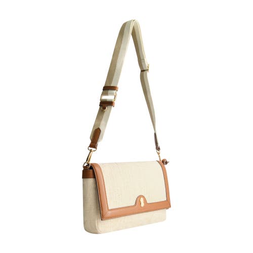 Tommy Bahama Lurex Linen Long Flap Crossbody