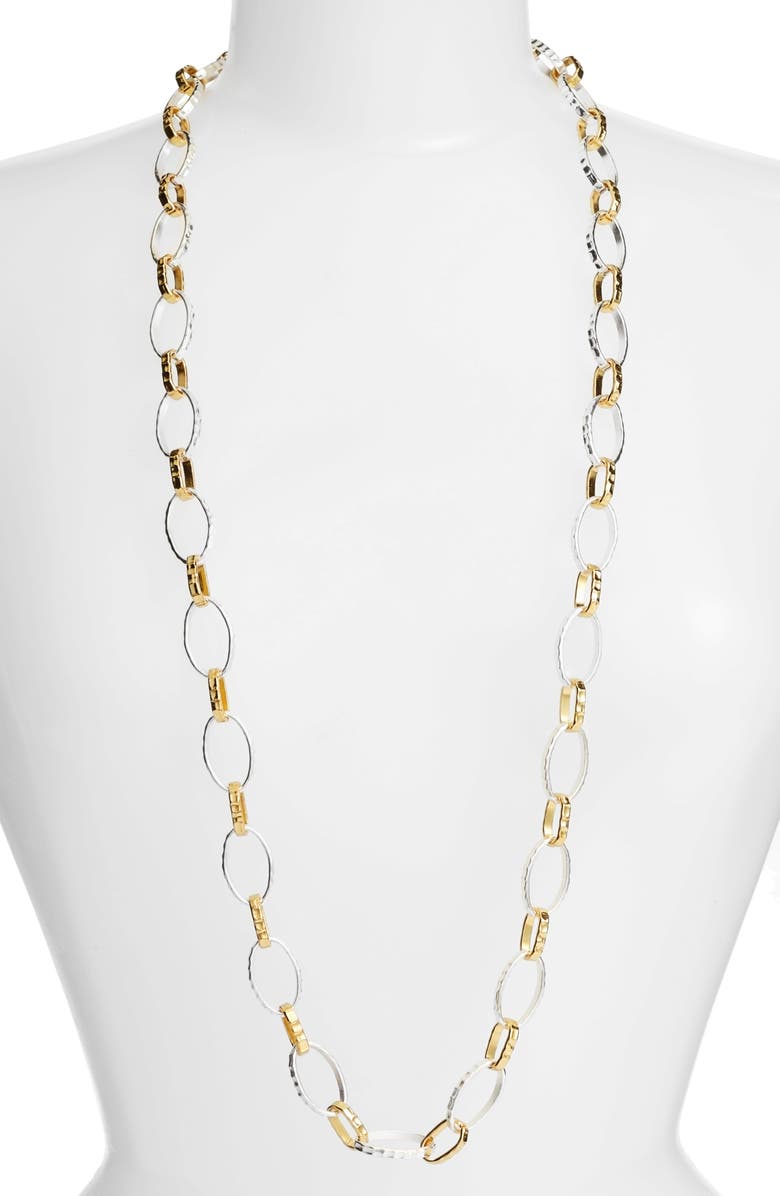 Karine Sultan Long Link Necklace, Main, color, 