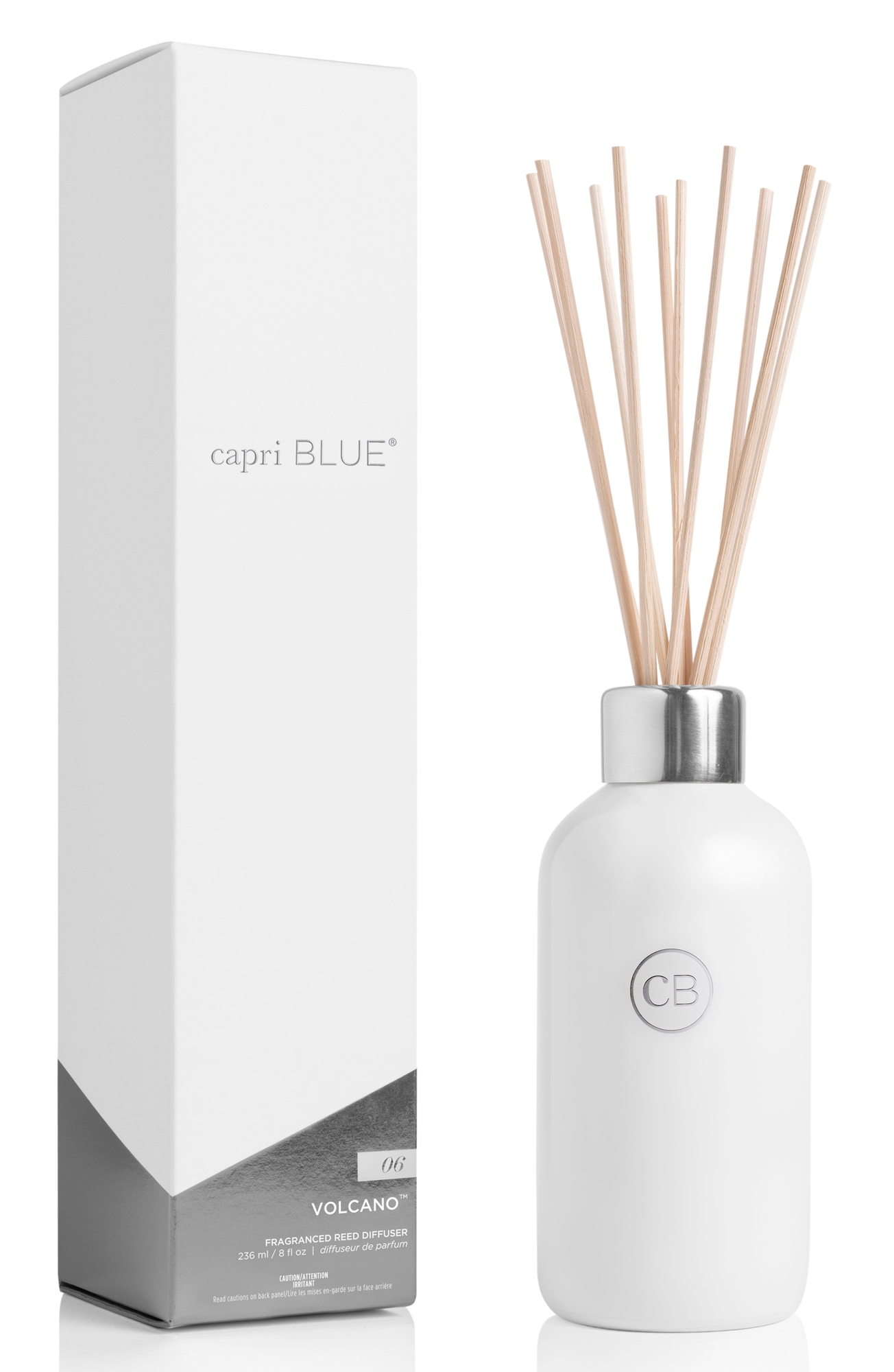 Capri Blue Volcano White Signature Reed Diffuser - White