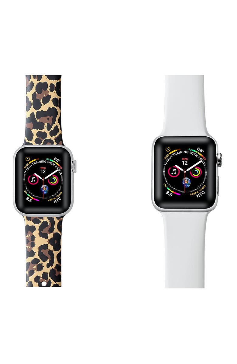 The Posh Tech Assorted 2-Pack Silicone Apple Watch<sup>®</sup> Watchbands, Alternate, color, 