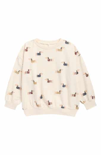 Kids' Dog Print Relaxed Sweatshirt
