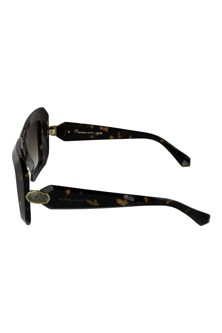 Brooke 54mm Square Sunglasses, Alternate, color, DARK TORTOISE
