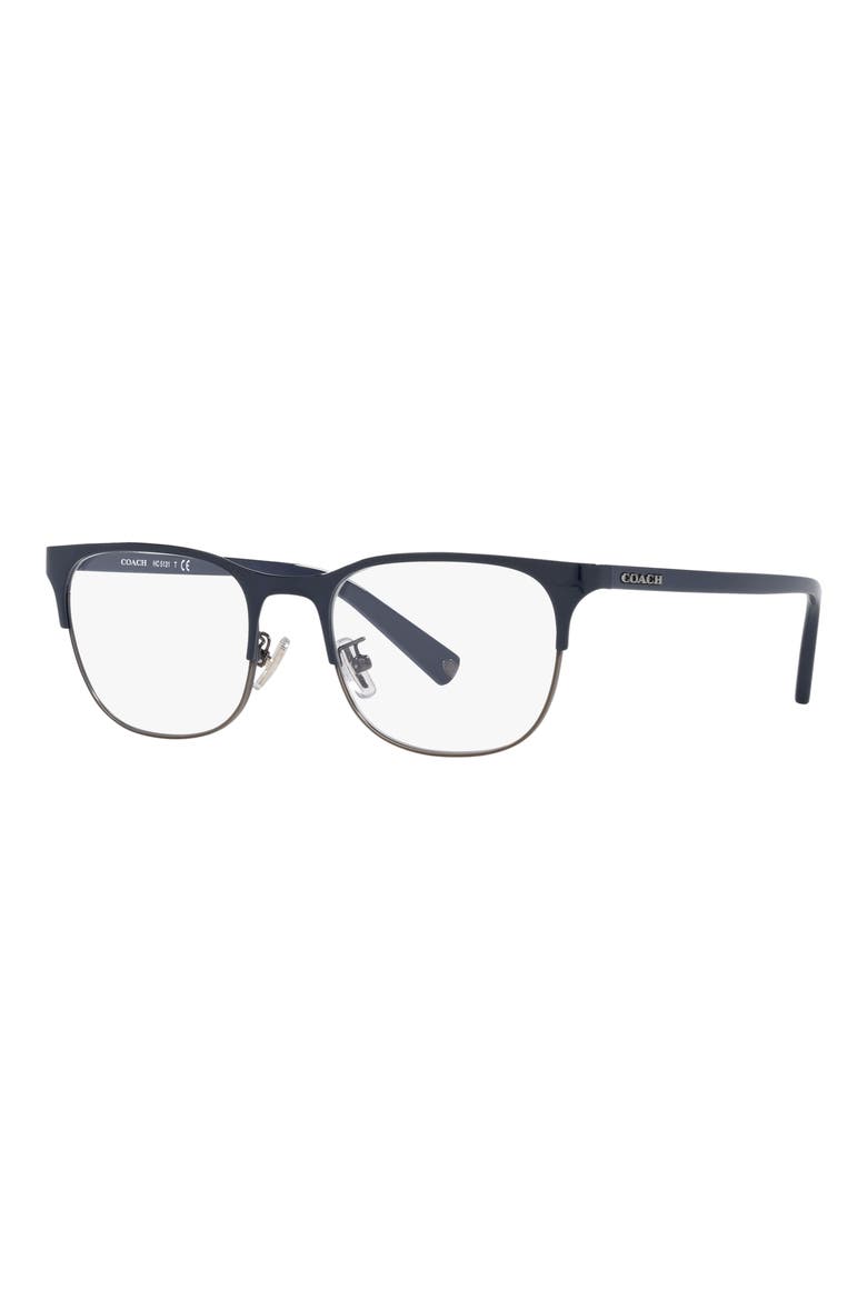51mm Round Optical Glasses, Alternate, color, NAVY / GUNMETAL / DEMO LENS