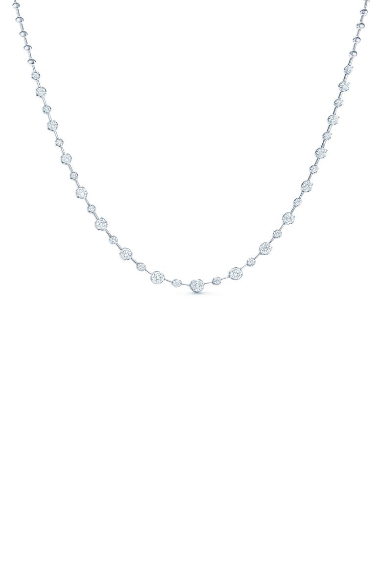 Starry Night 18k Gold Diamond Necklace, Main, color, WHITE GOLD