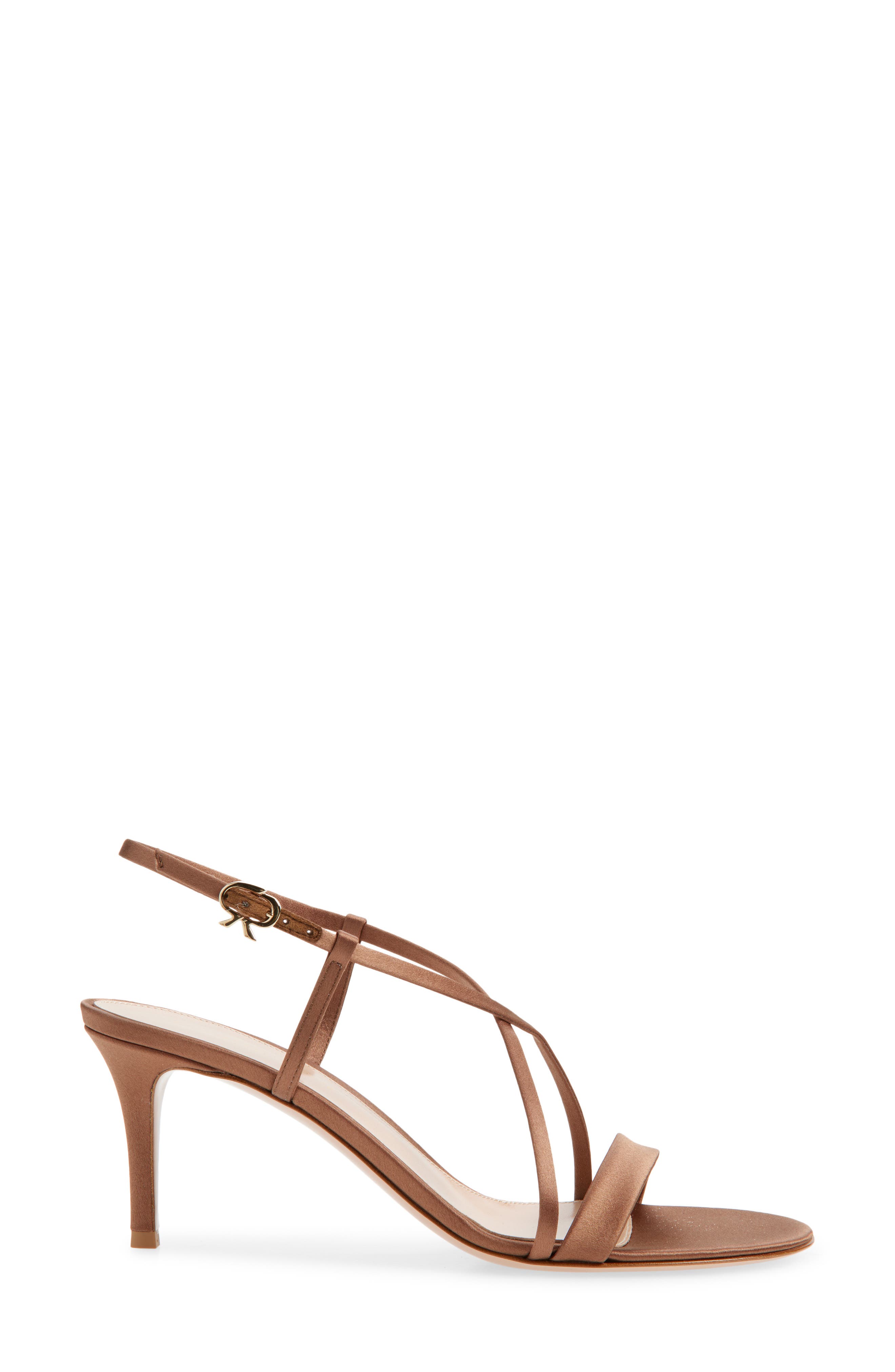 Gianvito Rossi Satin Slingback Sandal, Alternate, color, Texas