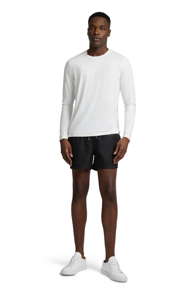 Stretch Nylon Rash Guard, Main, color, White