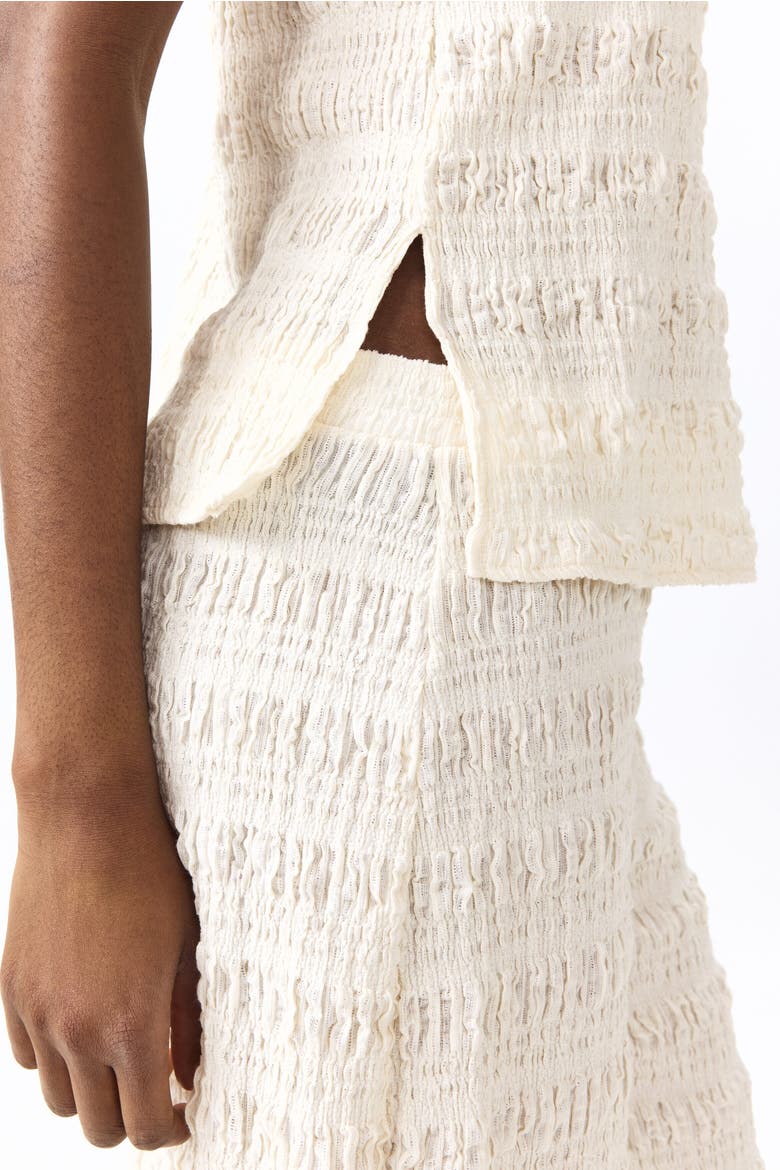 Textured Jersey Balloon Trousers, Alternate, color, Ivory