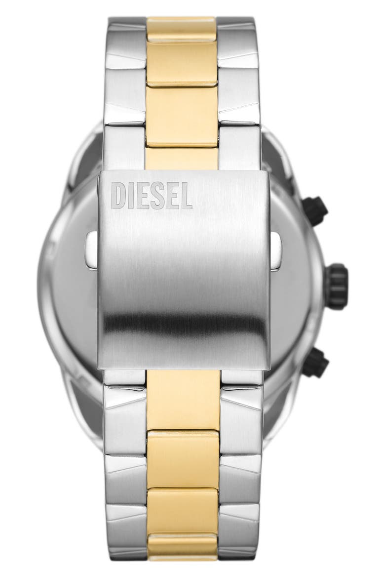 Spiked Two-Tone Bracelet Chronograph Watch, 49mm, Alternate, color, 2-TONE