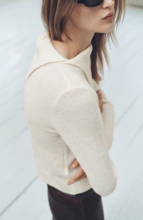 MANGO MANGO SPLIT TURTLENECK SWEATER 