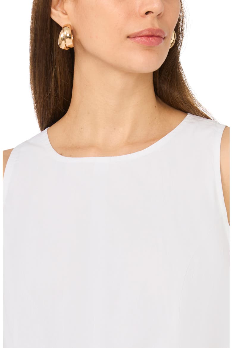 Sleeveless A-Line Minidress, Alternate, color, BRIGHT WHITE/ULTRA WHITE