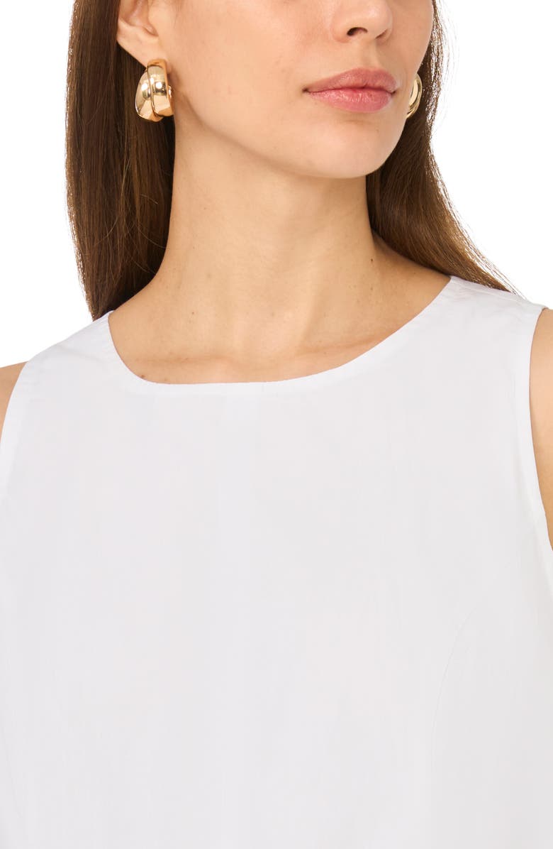 Parker Sleeveless A-Line Minidress, Alternate, color, Bright White/Ultra White